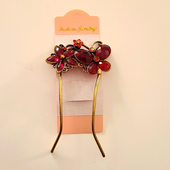 Stone Studded Hair Pin - Picture 2 of 2